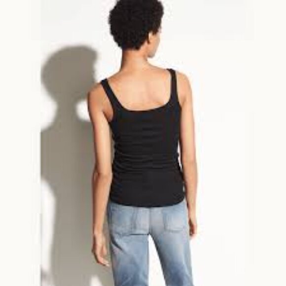 NWOT! Vince Black Ribbed Fitted Tank Top! - Picture 12 of 14